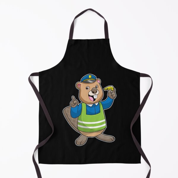 Item preview, Beaver as Police officer with Whistle designed and sold by Snabdesign84.