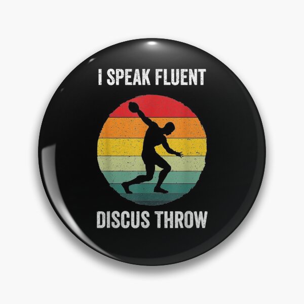 Item preview, I Speak Fluent Discus Throw Vintage Disc Track Field Gift  designed and sold by bar0zysbertha.