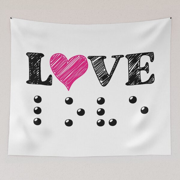 Item preview, Love Is Blind Braille - Heart designed and sold by TravelScientist.