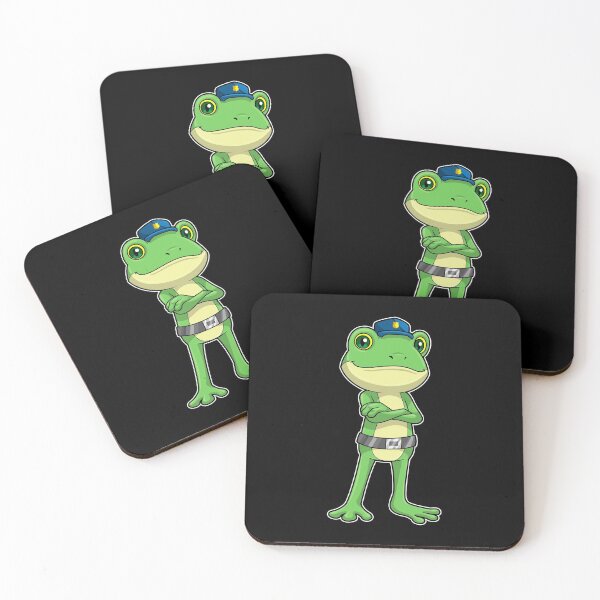 Item preview, Frog as Police officer with Police hat designed and sold by Snabdesign84.