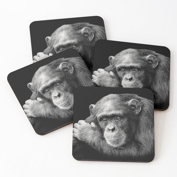 Item preview, Chimpanzee in Thoughtful Pose designed and sold by Scotch Macaskill.