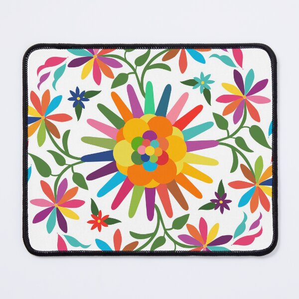 Item preview, Mexican Otomí Floral Composition by Akbaly designed and sold by Akbaly.