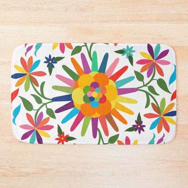 Item preview, Mexican Otomí Floral Composition by Akbaly designed and sold by Akbaly.