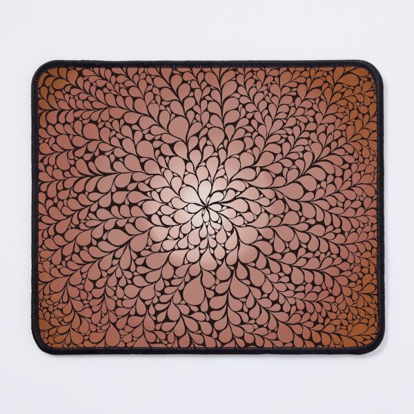 Item preview, Meditative Design of Droplets in Root Beer Brown Glow designed and sold by nabeArtist.