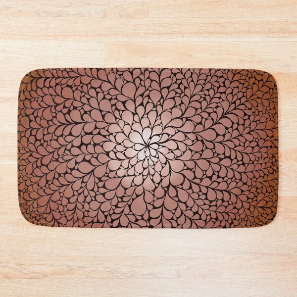 Item preview, Meditative Design of Droplets in Root Beer Brown Glow designed and sold by nabeArtist.