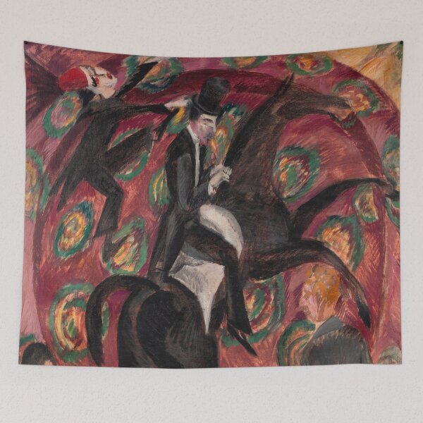 Item preview, Expressionism Painting Ernst Ludwig Kirchner's Circus Rider, Dancers with Castanets (1910–1914) designed and sold by Designedbysm.