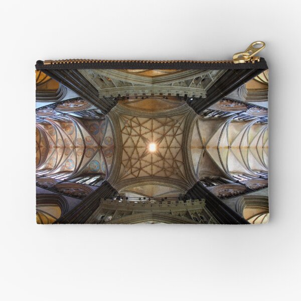 Salisbury Cathedral Ceiling - Salisbury, Wiltshire, England Zipper Pouch