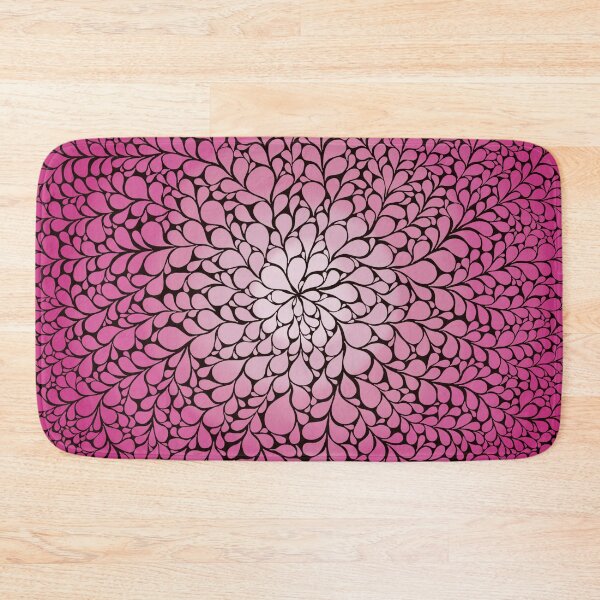 Item preview, Meditative Design of Droplets in Fuchsia Fedora Pink Glow designed and sold by nabeArtist.