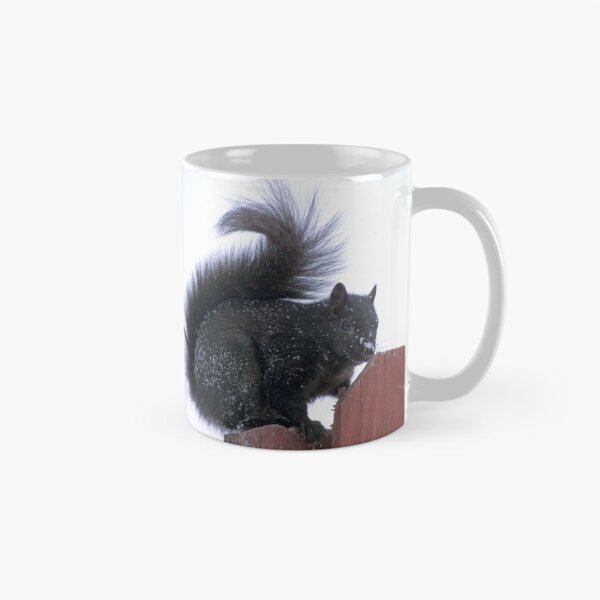 Item preview, Snowy Black Squirrel  designed and sold by Bill Spengler's Photographic Thoughts.