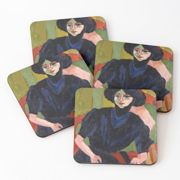 Item preview, Expressionism Painting Ernst Ludwig Kirchner's Portrait of a Woman (1911)  designed and sold by Designedbysm.