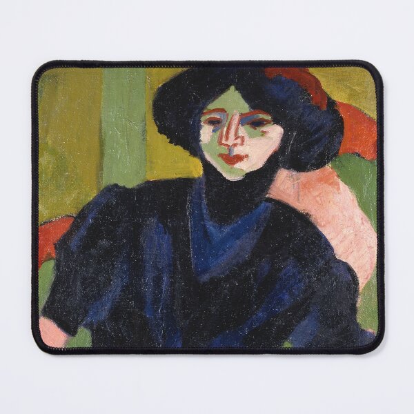 Item preview, Expressionism Painting Ernst Ludwig Kirchner's Portrait of a Woman (1911)  designed and sold by Designedbysm.