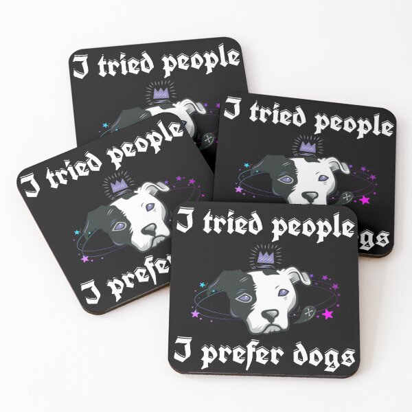 Item preview, I Tried People I Prefer Dogs Japanese Anime Otaku Anime Tee Dog Lover Gift designed and sold by catchyology.