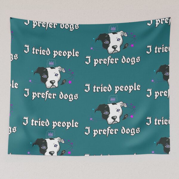 Item preview, I Tried People I Prefer Dogs Japanese Anime Otaku Anime Tee Dog Lover Gift designed and sold by catchyology.
