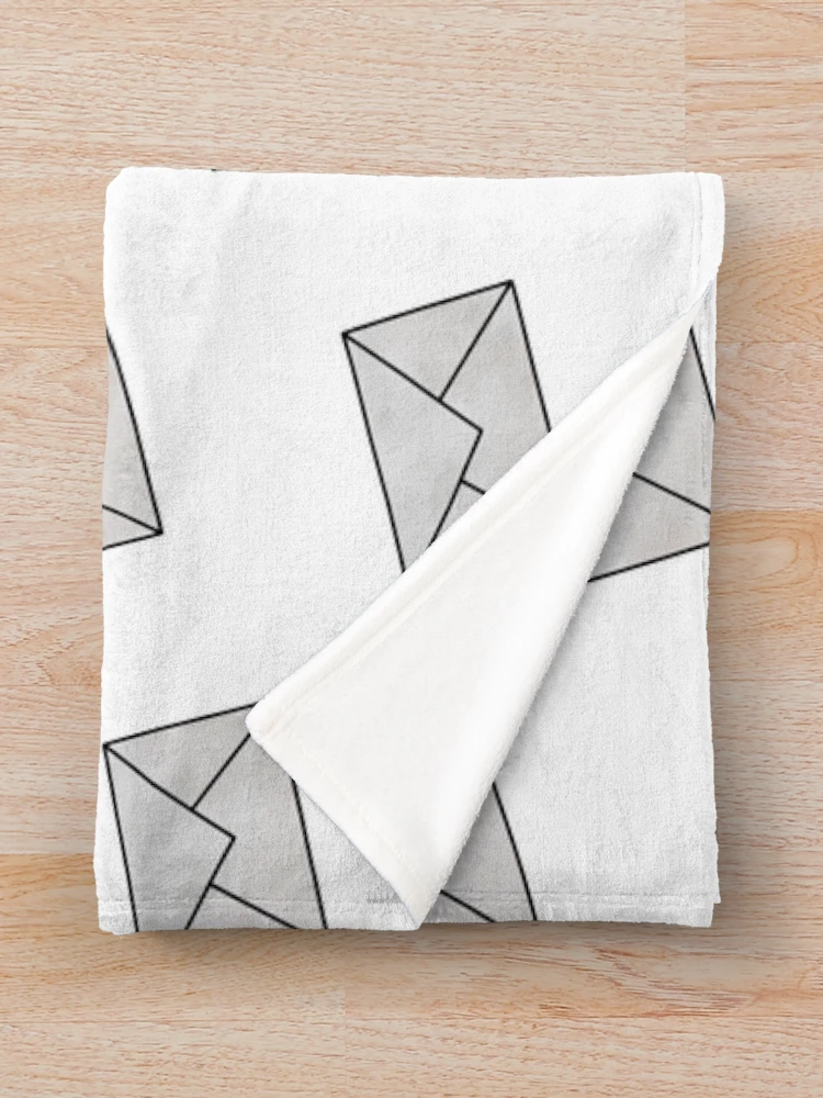 Aperçu 3 sur 6. Plaid avec l'œuvre Courrier créée et vendue par Reeseworks.