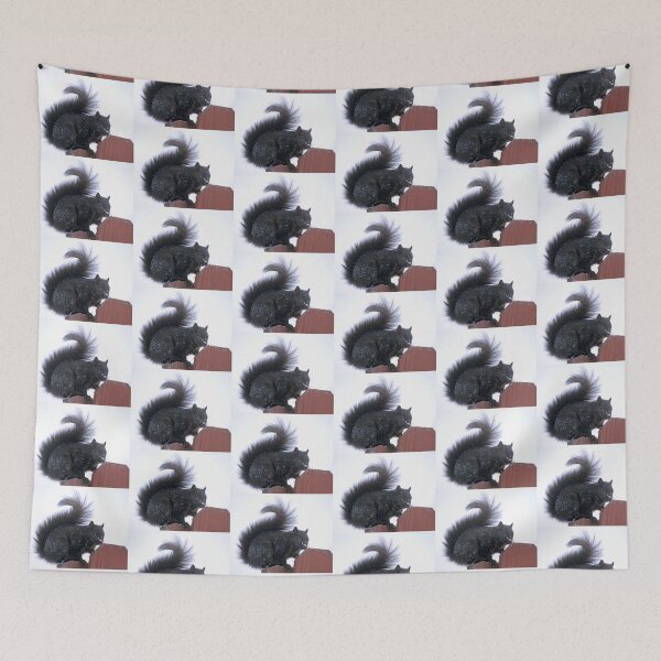 Item preview, Snowy Black Squirrel  designed and sold by Bill Spengler's Photographic Thoughts.