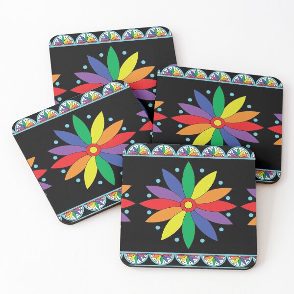 Item preview, Rainbow Flower Mandala designed and sold by Cat Calhoun.