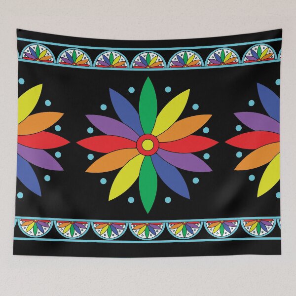 Item preview, Rainbow Flower Mandala designed and sold by Cat Calhoun.