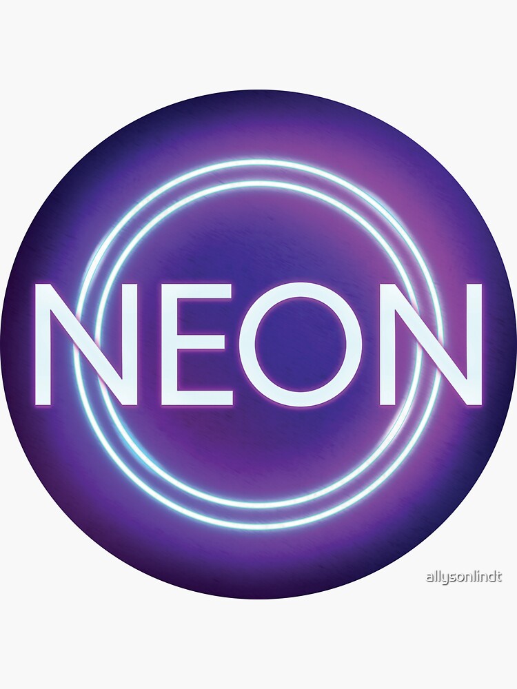 Thumbnail 3 of 3, Sticker, NEON Club Logo designed and sold by allysonlindt.