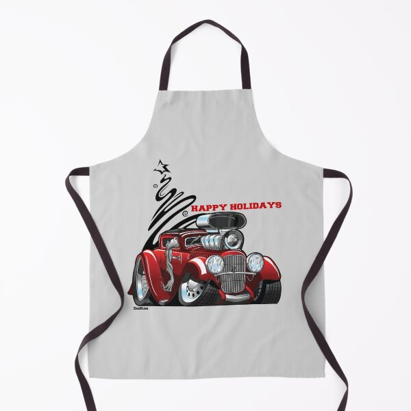 Item preview, DigiRods Christmas Holiday Red Hot Rod Hanging Out Rat Fink Style Cartoon designed and sold by 3sistersrock.