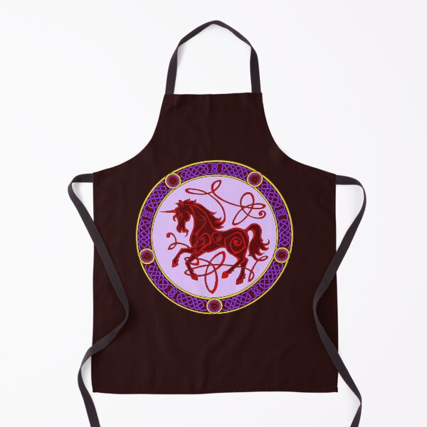 Item preview, Celtic knotwork unicorn - red and purple designed and sold by AnyaPenfold.