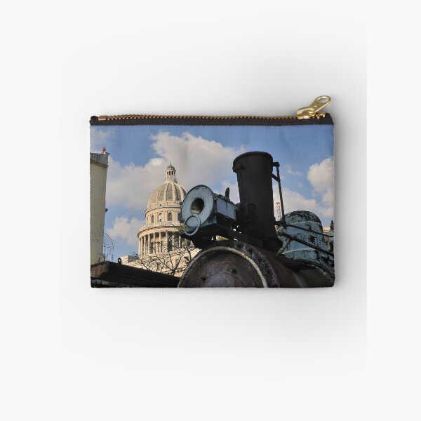 Item preview, Old steam train & Capitolio, Cuba designed and sold by buttonpresser.