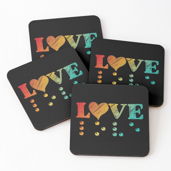 Item preview, Love Is Blind Braille - Rainbow Heart designed and sold by TravelScientist.
