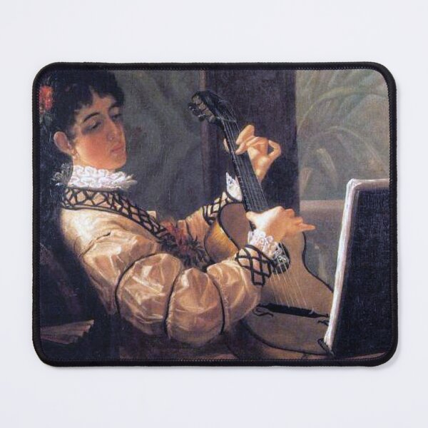 Item preview, Old-fashioned Music (Guitar Player) - Catharine Ann Drinker Janvier designed and sold by guitarist-world.