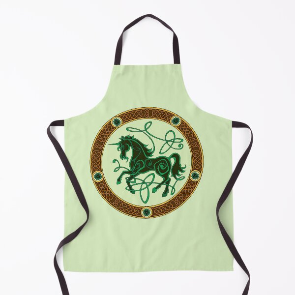 Item preview, Celtic knotwork unicorn - green designed and sold by AnyaPenfold.