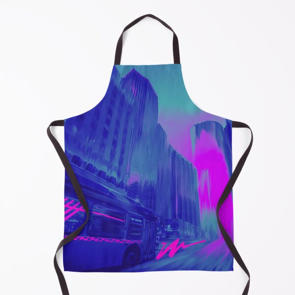 Item preview, Vaporwave Synthwave, Bus Art - Retro Classic New Wave Pop Neon designed and sold by emm-j.