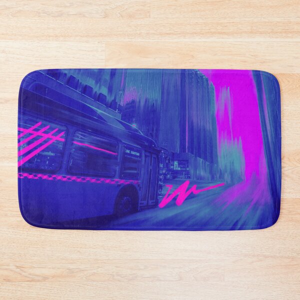 Item preview, Vaporwave Synthwave, Bus Art - Retro Classic New Wave Pop Neon designed and sold by emm-j.