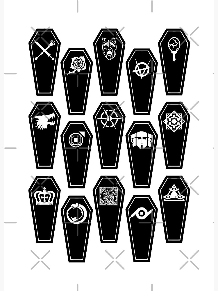 Vampire the Masquerade Bloodlines - Logo Art Board Print for Sale by  undaememe