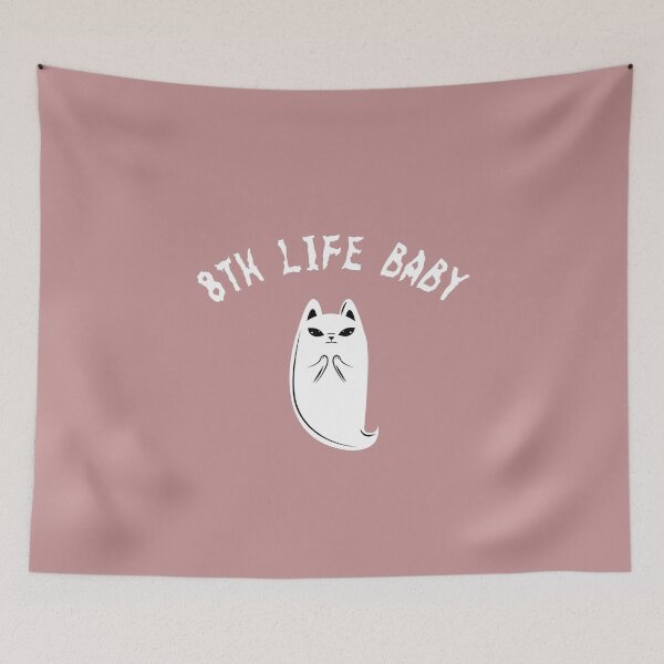 Item preview, 8th Life Baby - Funny, spooky Cat Ghost  designed and sold by Theleochick.