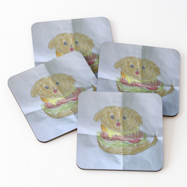 Item preview, Cute Hamburger puppy drawing designed and sold by Ellie Amazing.