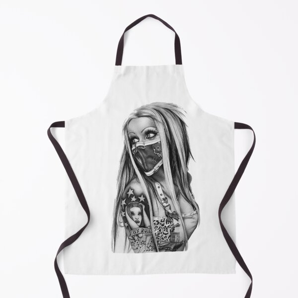 Item preview, Woman wearing half-face mask illustration designed and sold by Doninni.