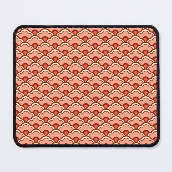 Item preview, Deco Chinese Scallops, Peach, Rust and Cream designed and sold by Marymarice.