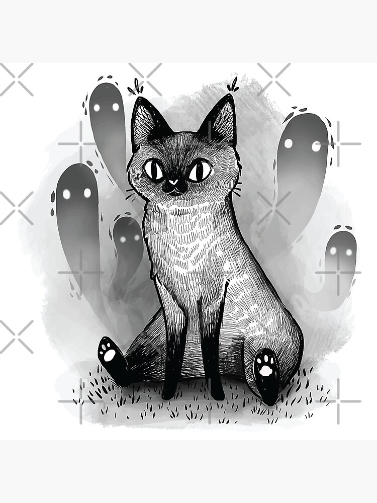 Halloween Spooky Cat What? Scary Murderous Black Cat With Knife