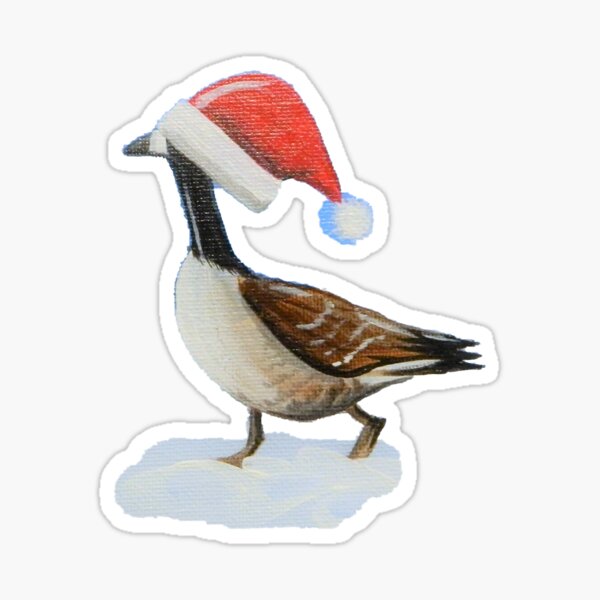 Christmas Goose Sticker