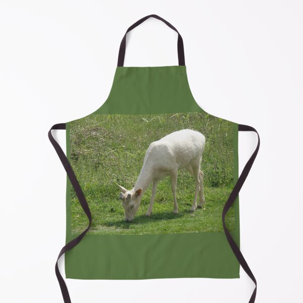 Item preview, White Deer Buck Grazing Photograph designed and sold by naturegallery.