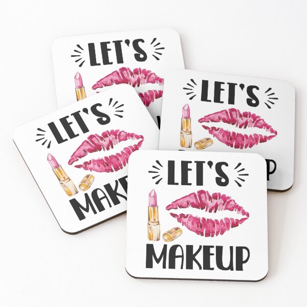 Item preview, Let's makeup, beautician, cosmetics, Makeup artist design designed and sold by AS-Shirts.