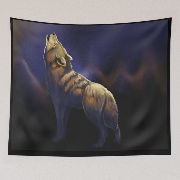 Item preview, Howling wolf design designed and sold by Gamical.