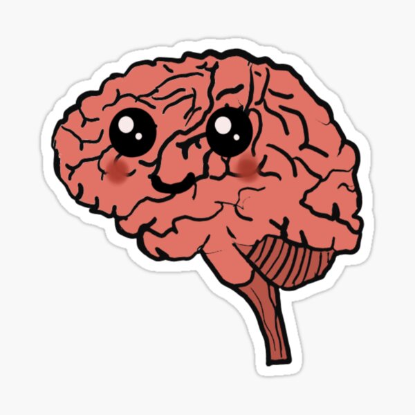 Tiny Brain Stickers Redbubble