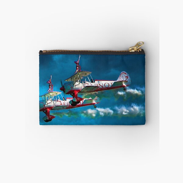 Item preview, Daredevil Wingwalkers Do Headstands Above Biplanes designed and sold by Chris Lord's Pixielated Pixels.