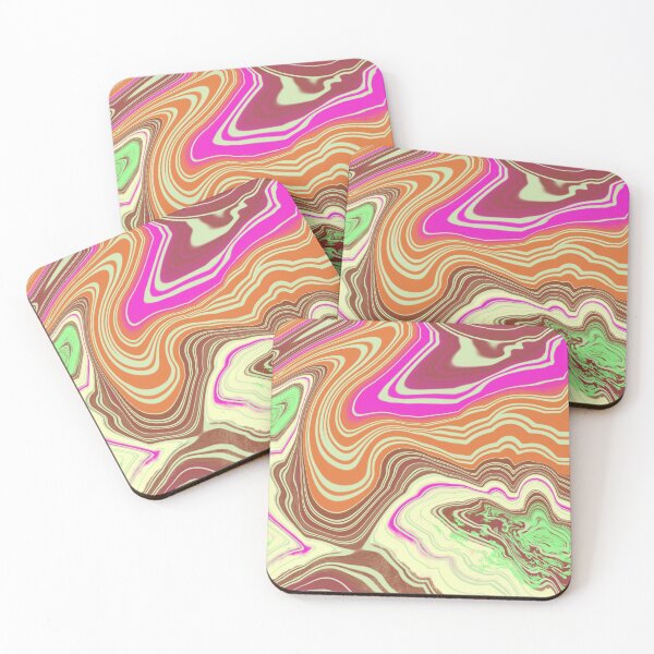 Item preview, Abstract Watermarble Design Orange and green designed and sold by Zeons-Art.