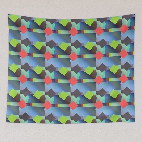 Item preview, New square red yellow black patterns designed and sold by IMYGREAT32.