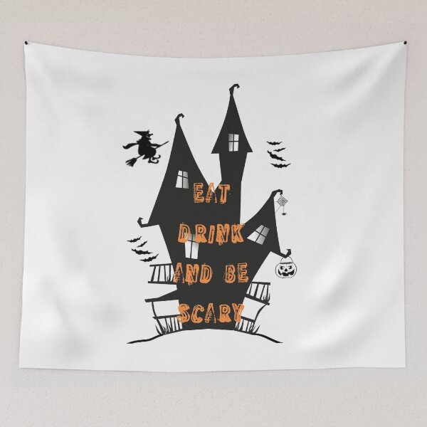 Item preview, Eat Drink And Be Scary Funny Halloween Essential T-Shirt designed and sold by LilaDiams.