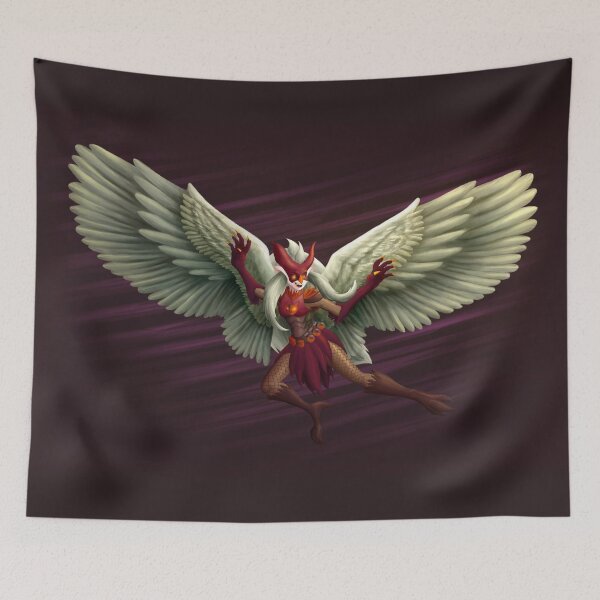 Item preview, Owl Harpy with armor designed and sold by oamandapanda.