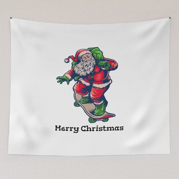 Item preview, Christmas Skateboarding santa designed and sold by guesshirt.