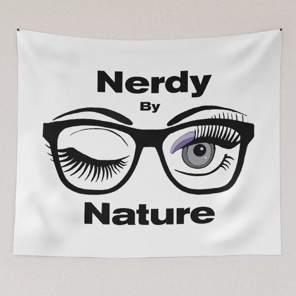 Item preview, Nerdy by Nature Funny Geek Design with Glasses Winking Eye designed and sold by Swigalicious.