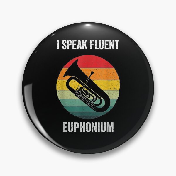 Item preview, I Speak Fluent Euphonium Vintage Horn Instrument Gift  designed and sold by bar0zysbertha.