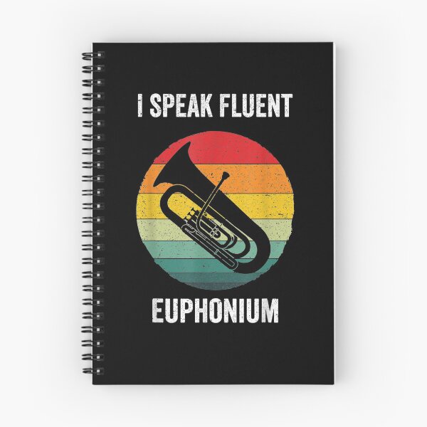 Item preview, I Speak Fluent Euphonium Vintage Horn Instrument Gift  designed and sold by bar0zysbertha.